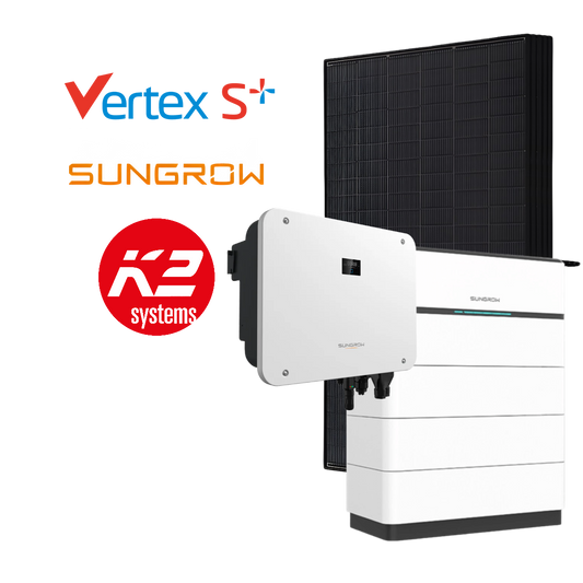 Sungrow 15kWp Complete PV System, with Battery Option, incl. Installation & Registration