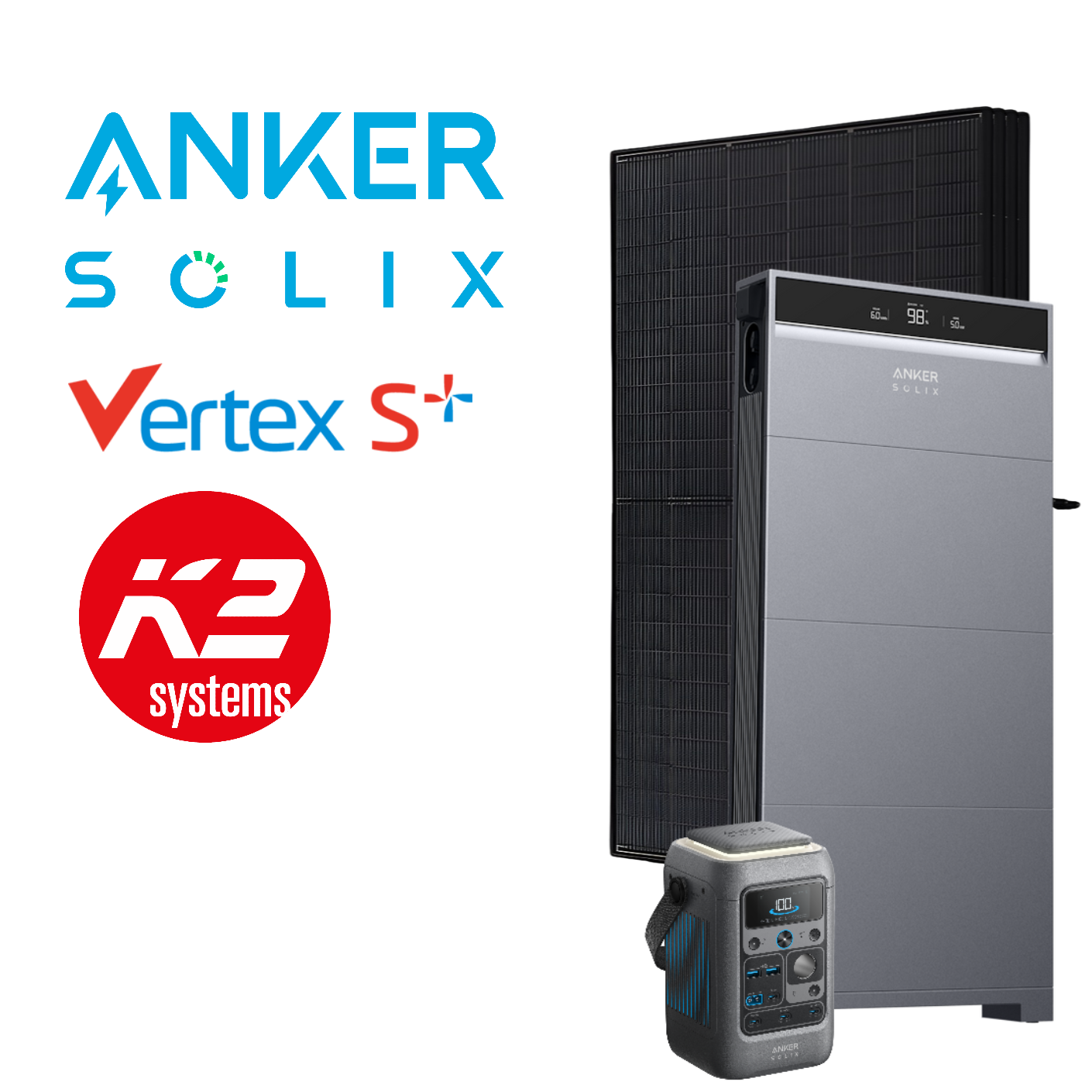 Anker SOLIX X1 5-12kWp Complete PV System, with Battery Option, incl. Installation & Registration