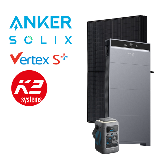 Anker SOLIX X1 5-12kWp Complete PV System, with Battery Option, incl. Installation & Registration