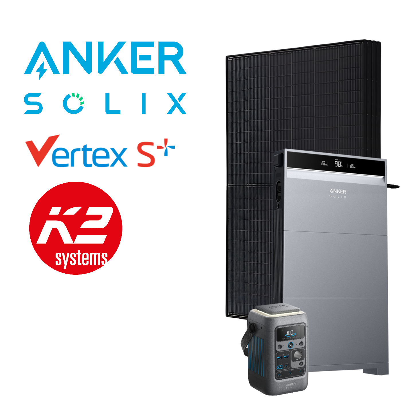 Anker SOLIX X1 5-12kWp Complete PV System, with Battery Option, incl. Installation & Registration