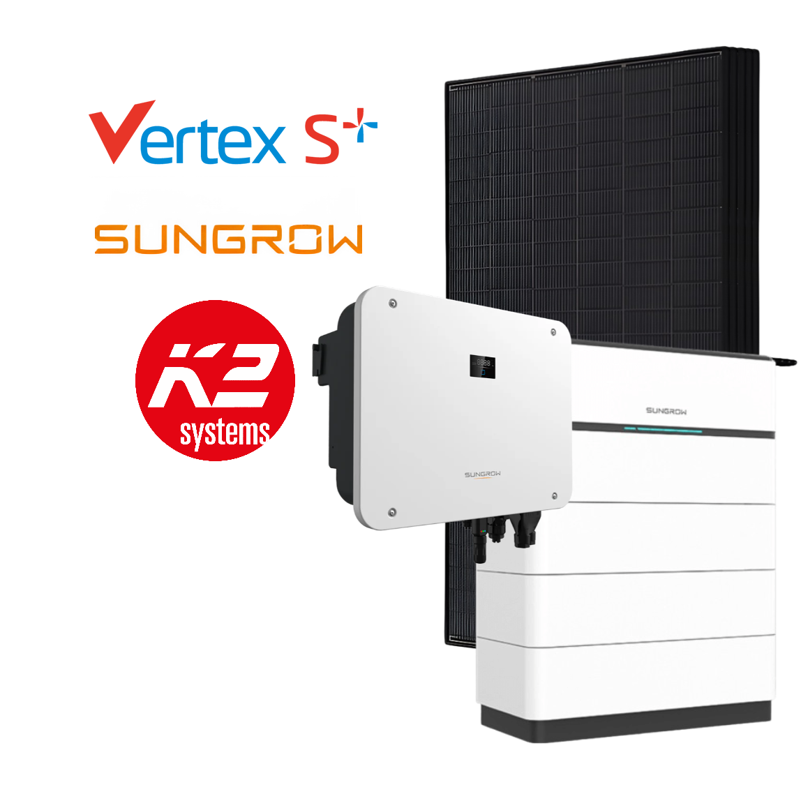 Sungrow 15kWp Complete PV System, with Battery Option, incl. Installation & Registration