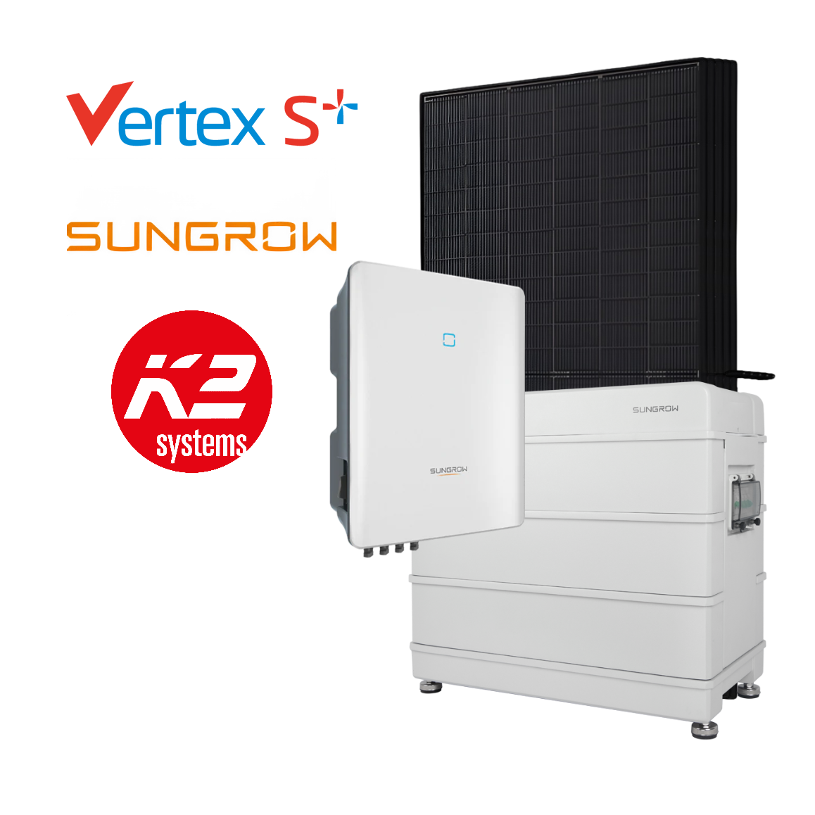 Sungrow 10kWp Complete PV System, with Battery Option, incl. Installation & Registration