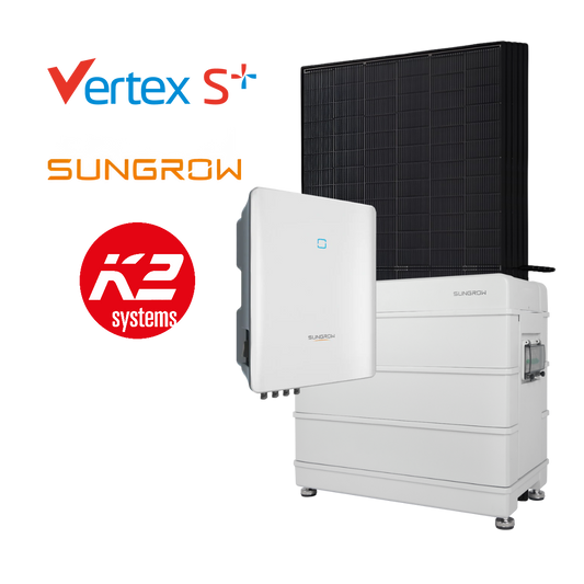 Sungrow 10kWp Complete PV System, with Battery Option, incl. Installation & Registration