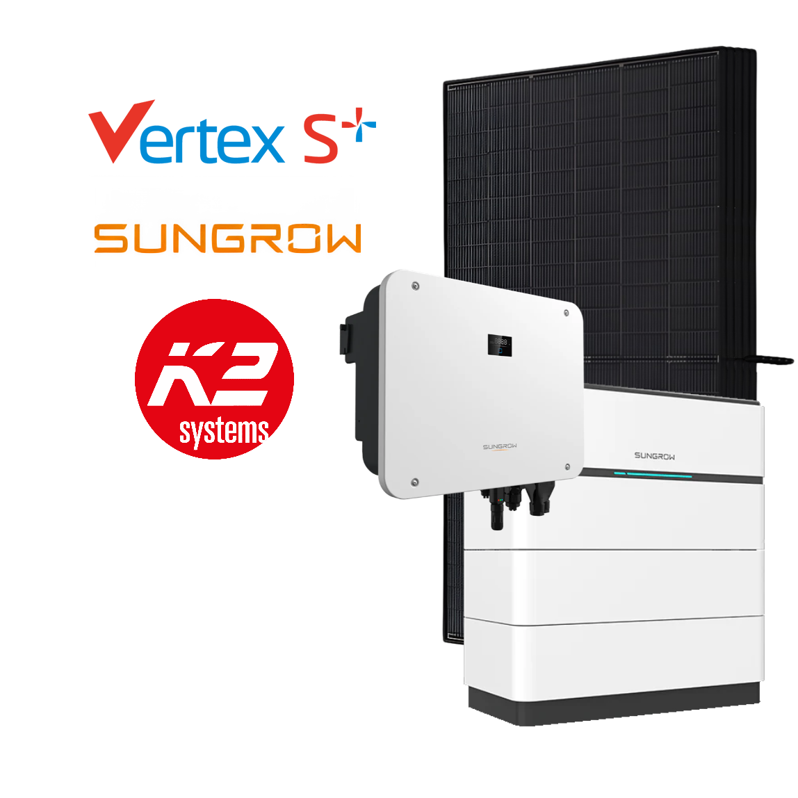 Sungrow 15kWp Complete PV System, with Battery Option, incl. Installation & Registration