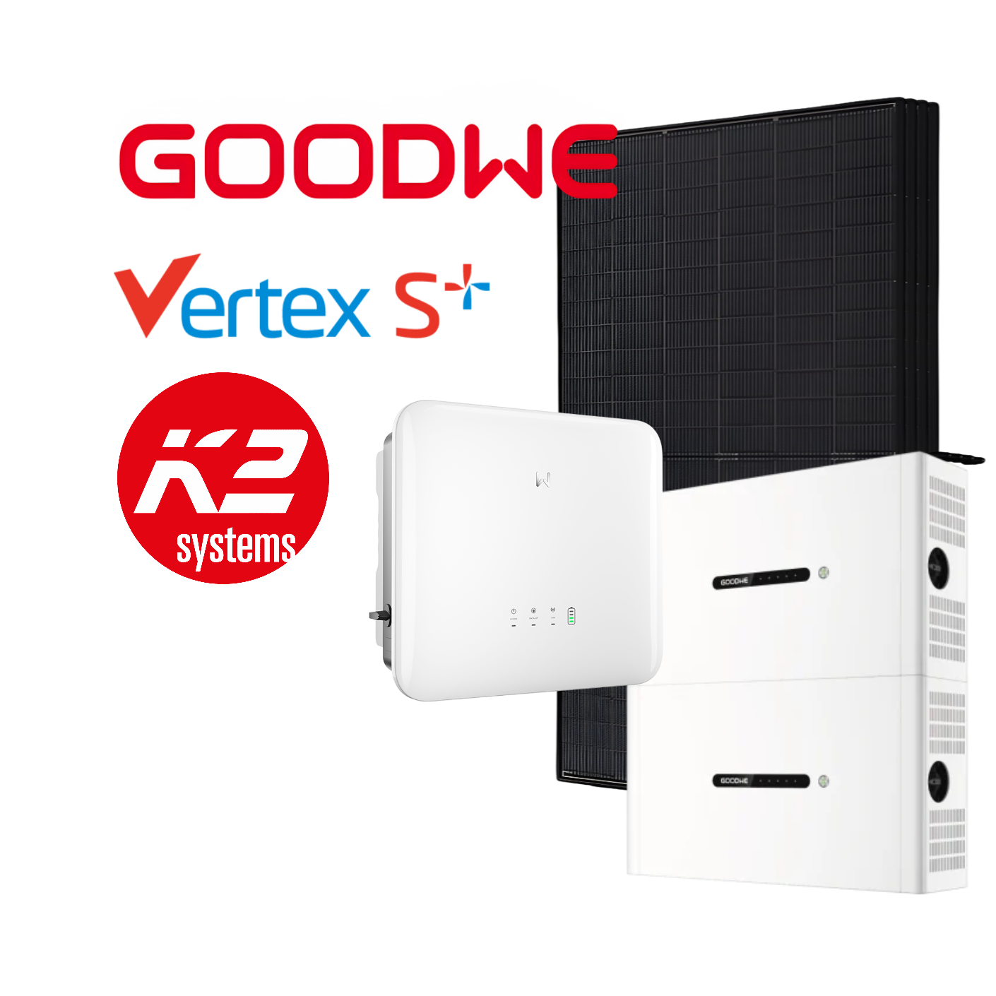 GoodWe 10-15kWp Complete PV System, with Battery Option, incl. Installation & Registration