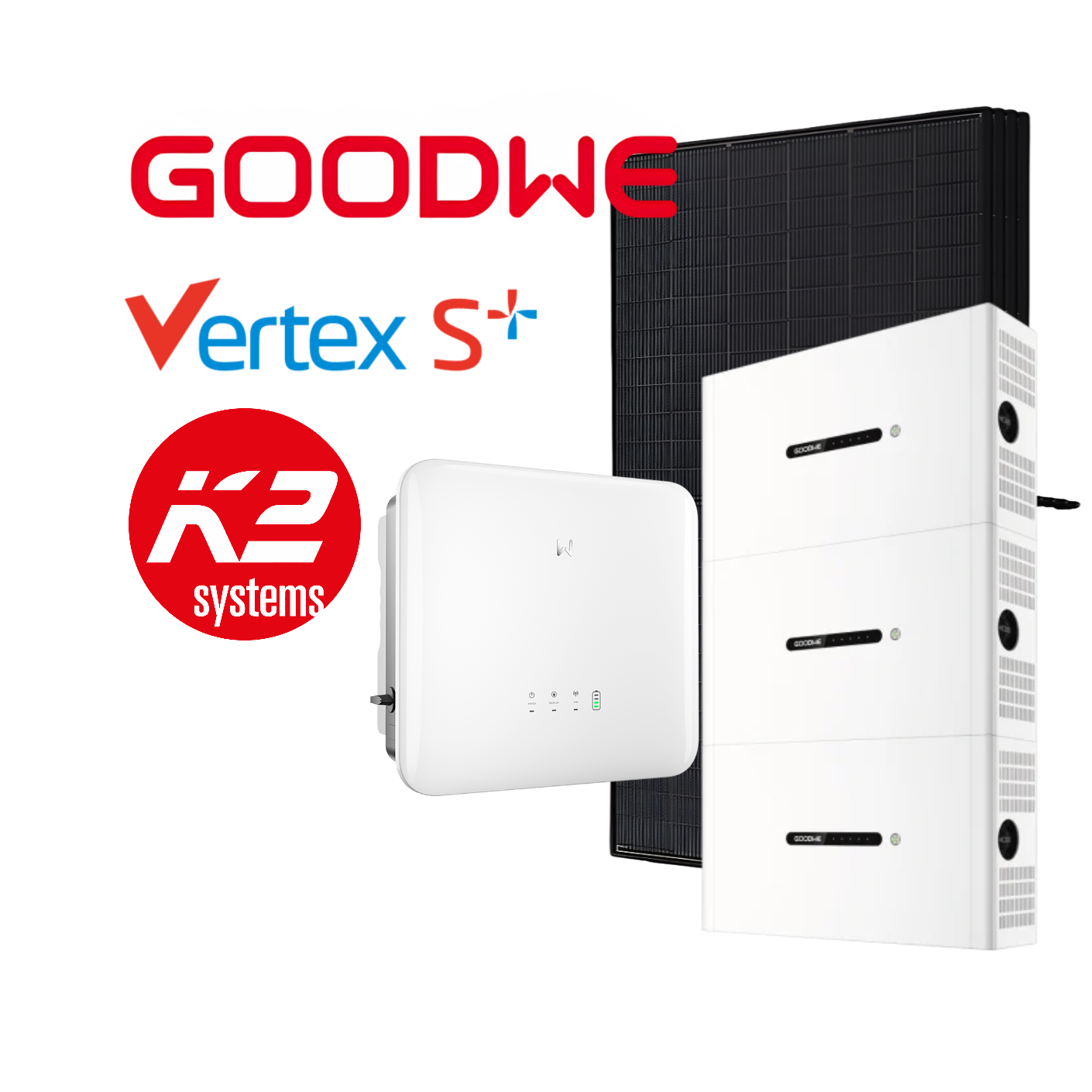 GoodWe 10-15kWp Complete PV System, with Battery Option, incl. Installation & Registration