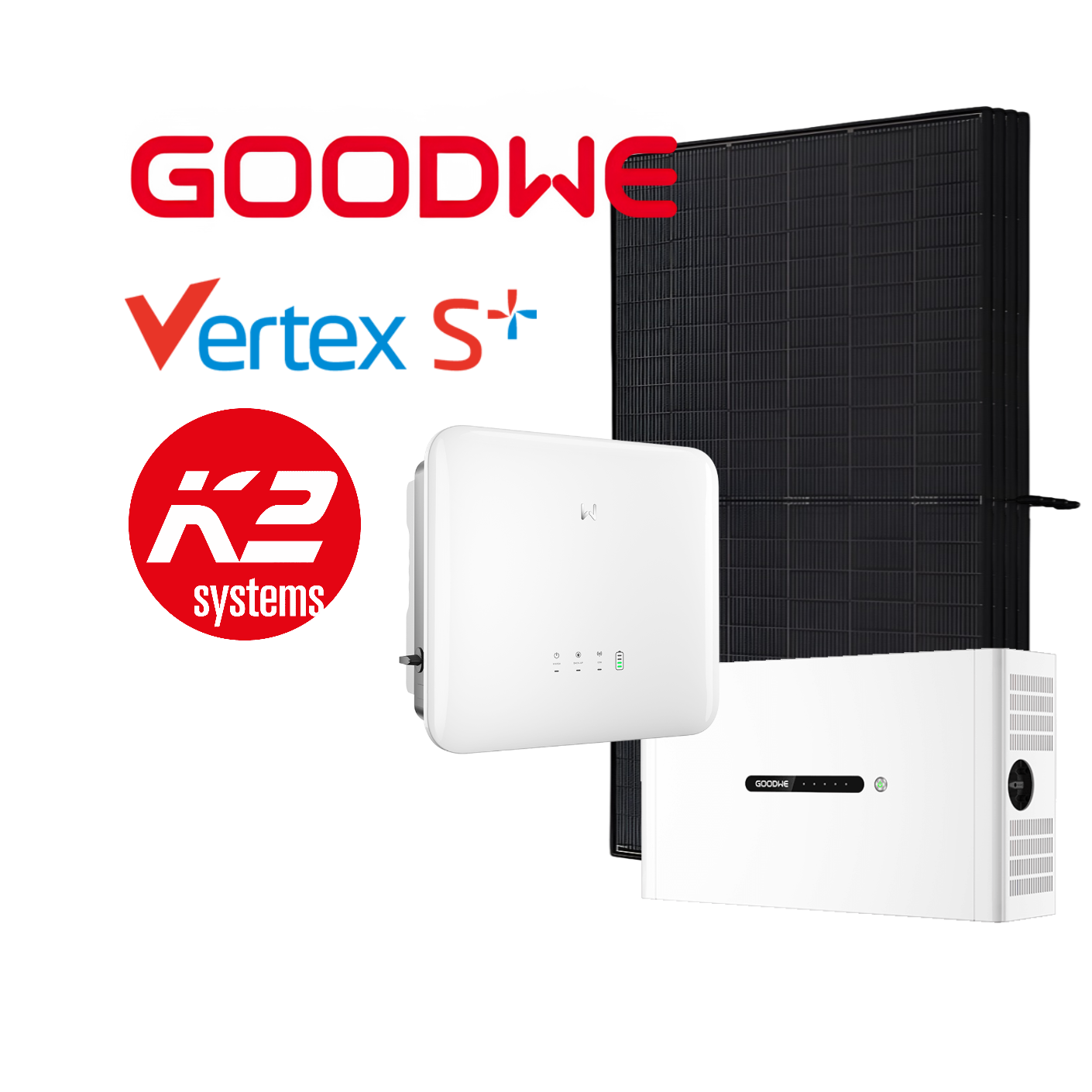 GoodWe 10-15kWp Complete PV System, with Battery Option, incl. Installation & Registration