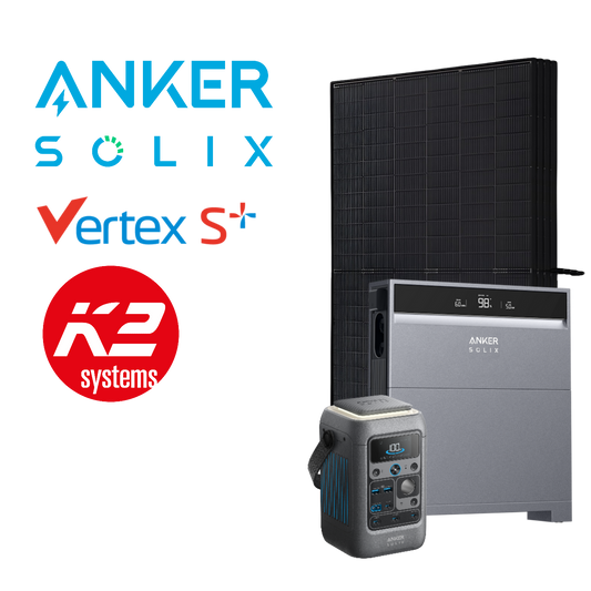 Anker SOLIX X1 5-12kWp Complete PV System, with Battery Option, incl. Installation & Registration
